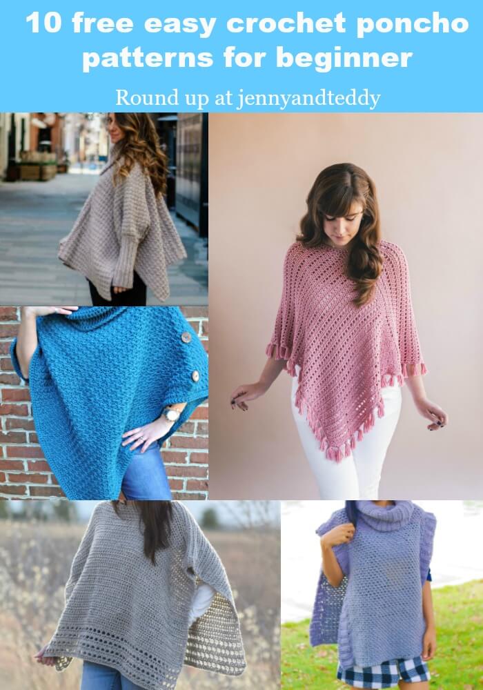 Featured image of post Beginner Easy Crochet Poncho Pattern Free