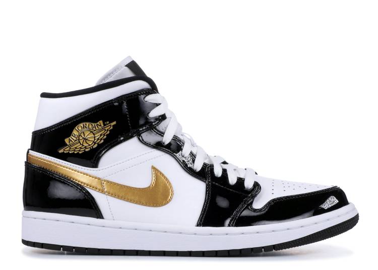 Featured image of post Black White And Gold Jordans