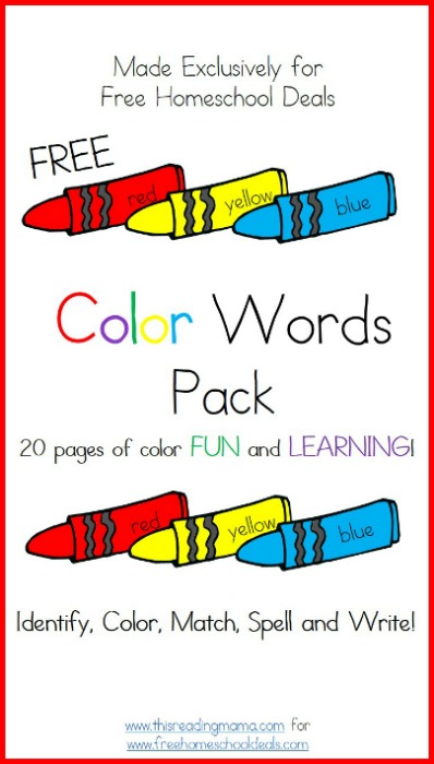 Featured image of post Color Words Printable Free