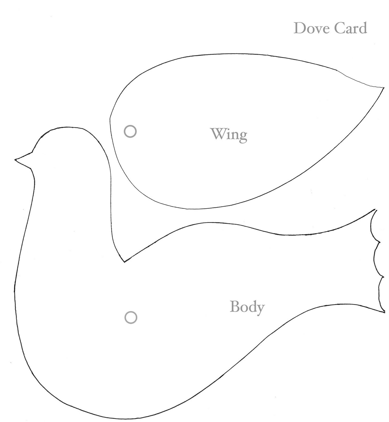 Featured image of post Dove Template With Wings