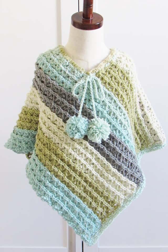 Featured image of post Easy Crochet Poncho For Child Pattern