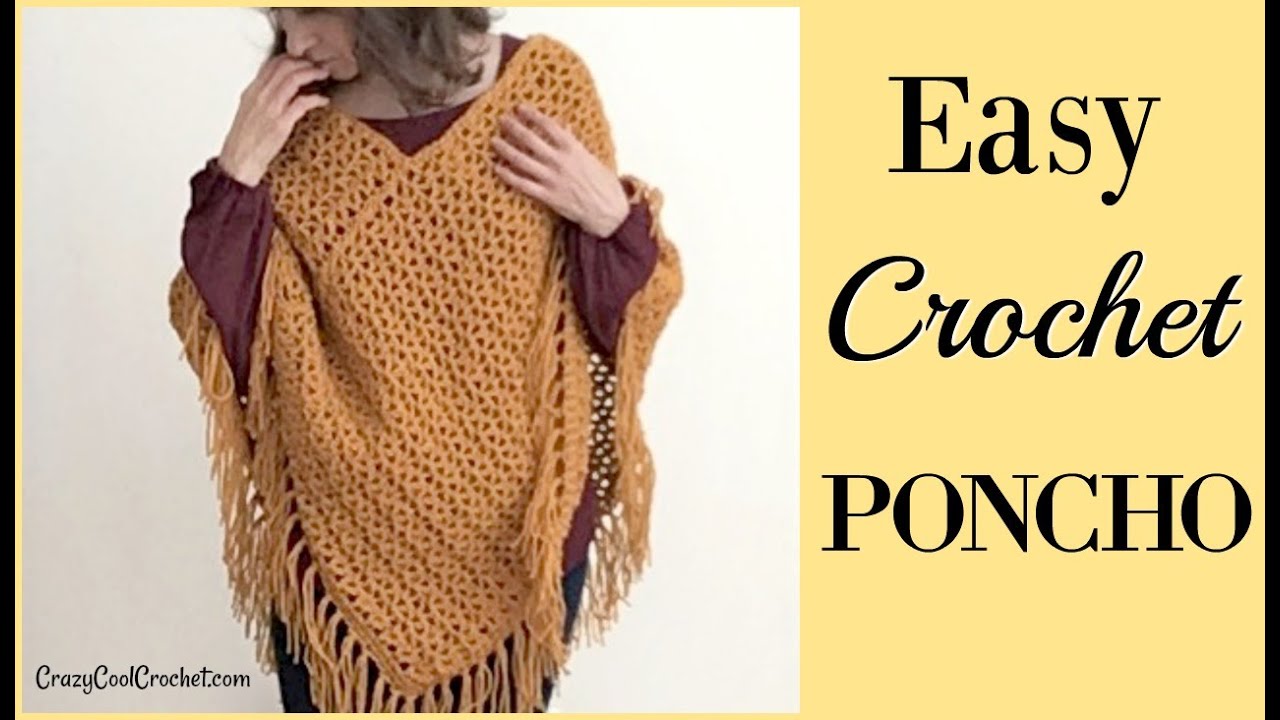 Featured image of post Easy Crochet Poncho Pattern Youtube