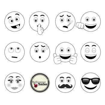 Featured image of post Emoji Faces In Black And White