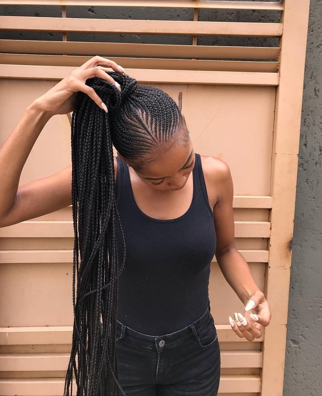 Featured image of post Hairstyles For Black Women Braids Straight Up