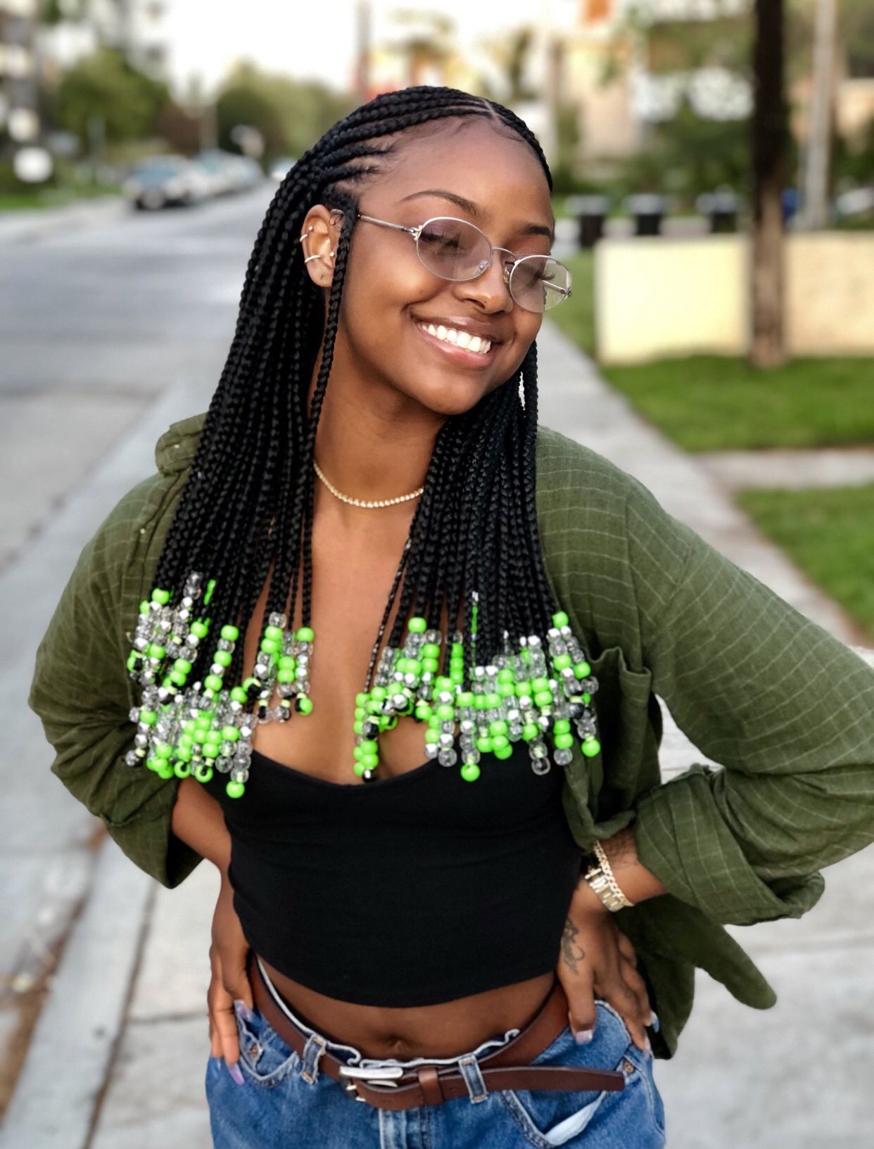 Featured image of post Hairstyles For Black Women Braids With Beads