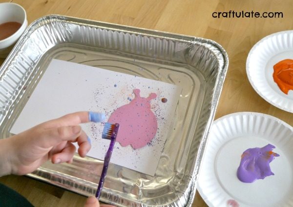 Featured image of post How To Splatter Paint With A Toothbrush