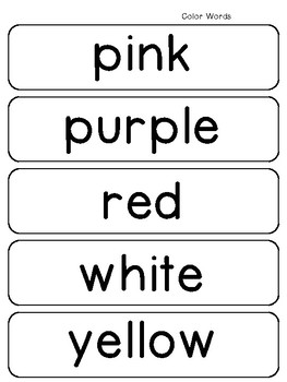 Featured image of post Printable Color Sight Words Flash Cards