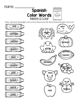 Featured image of post Spanish Color Words Printable